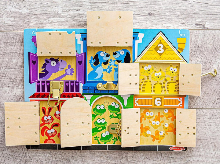 Plansza do gry Melissa & Doug Latches Wooden (0000772137850) - obraz 3