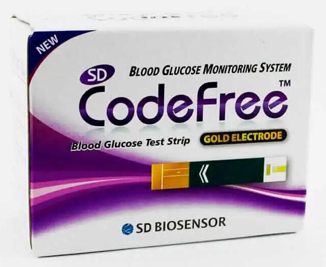 Тест-смужки для визначення глюкози SD CodeFree 50 шт - зображення 2