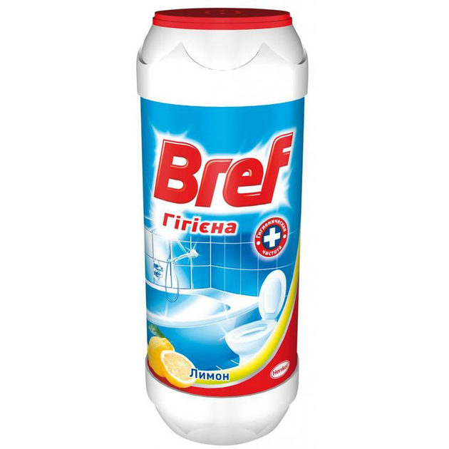 Порошок для чистки ванн Bref Гигиена Лимон 500 г (9000100245845) – фото ...