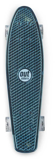Pennyboard Outsiders Chrome Edition Retro Skateboard Blue (5711336034779) - obraz 2