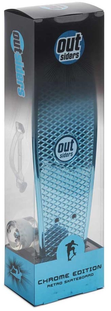 Пенні борд Outsiders Chrome Edition Retro Skateboard Blue (5711336034779) - зображення 5