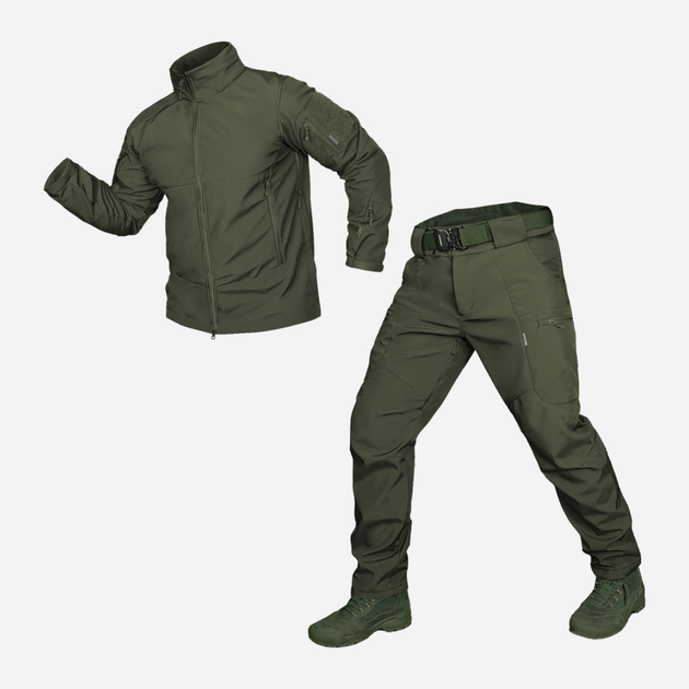 Форма військова Camotec Stalker Phantom SoftShell Олива 7387 XL Хакі (2908010188146) - зображення 1