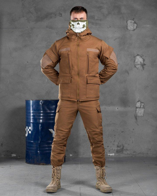 Тактичний військовий комплект Habber ( Куртка + Штани ), Камуфляж: Койот, Розмір: XXL - зображення 1