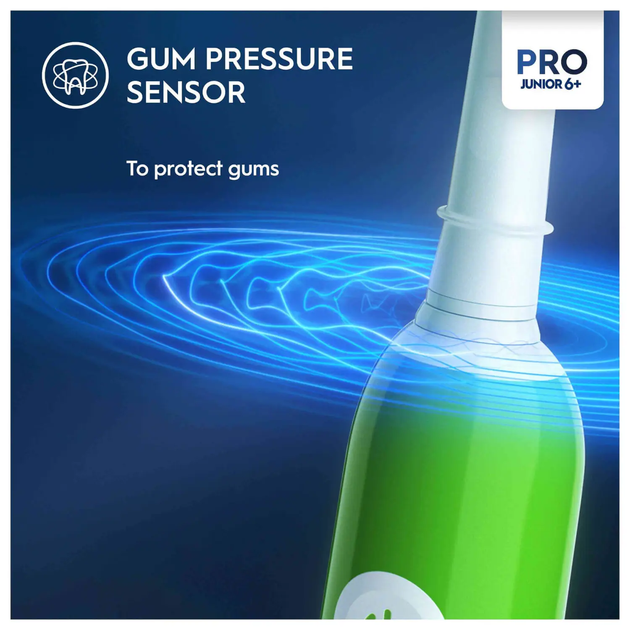 Дитяча електрична зубна щітка Oral-B Pro Junior Green (8006540743027) - зображення 3