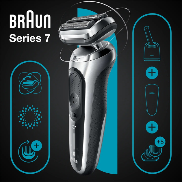 Електробритва Braun Series 7 71-S7500cc - зображення 6