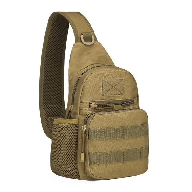 Рюкзак тактичний на одне плече AOKALI Outdoor A14 20L Sand - зображення 1