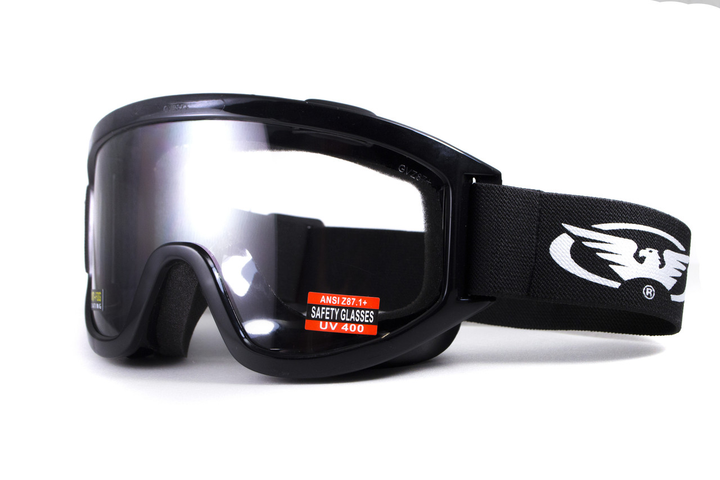 Защитные очки маска Global Vision Wind-Shield (clear) Anti-Fog, прозрачные линзы - изображение 1