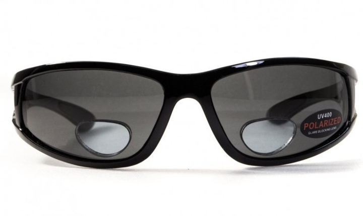 Поляризаційні окуляри біфокальні BluWater Bifocal-3 (+2.0) Polarized (gray) сірі - зображення 2