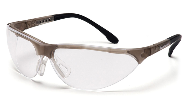 Захисні тактичні окуляри Pyramex Rendezvous Crystal Gray (clear) Anti-Fog, прозорі в сірій напівпрозорій оправі - зображення 1