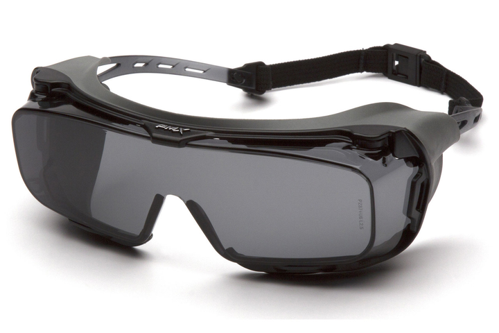 Защитные очки с уплотнителем Pyramex CAPPTURE-Plus (gray) серые - изображение 1