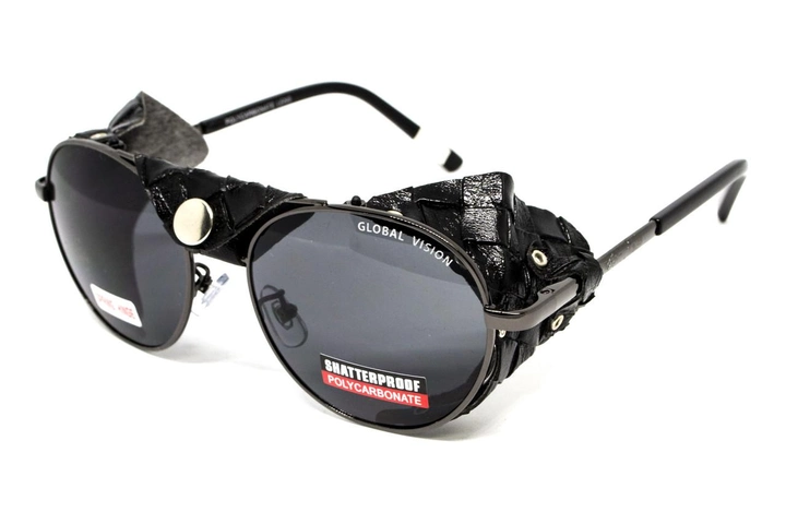Захисні тактичні окуляри Global Vision Aviator-5 GunMetal (gray) - зображення 1