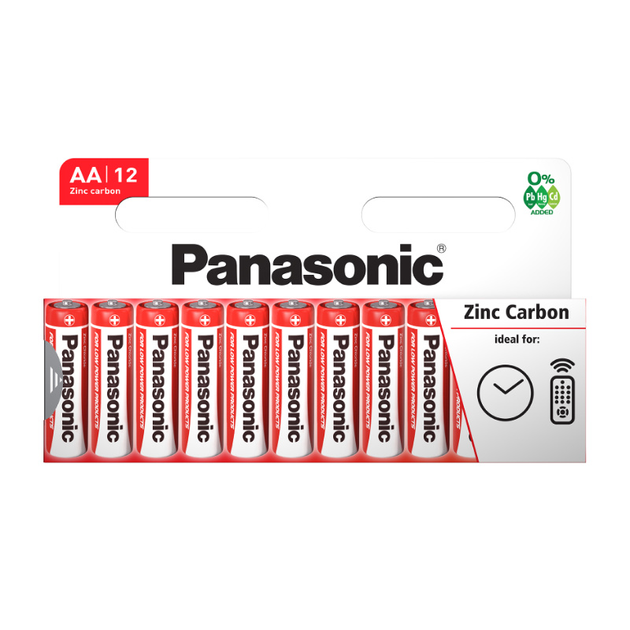 Батарейки вугільно-цинкові Panasonic AA 12 шт. PNR06-12BP (5410853051152) - зображення 1