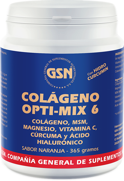 Kompleks GSN Colageno Opti-Mix 6 pomarańczowy z witaminą C 365 g (8426609020614) - obraz 1