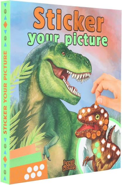 Набір для творчості Depesche Dino World Sticker your Picture (4010070608750) - зображення 1