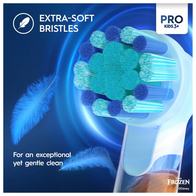 Elektryczna szczoteczka do zębów dla dzieci Oral-b Braun Vitality Pro Kids Frozen (8006540773178) - obraz 3