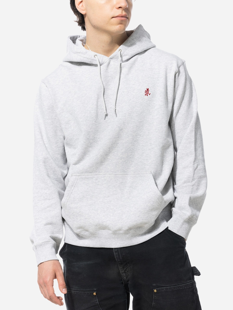 Bluza męska z kapturem Gramicci One Point Hooded Sweatshirt "Ash Heather" G303-FT-ASH-HEATHER S Szara (195612390868) - obraz 1