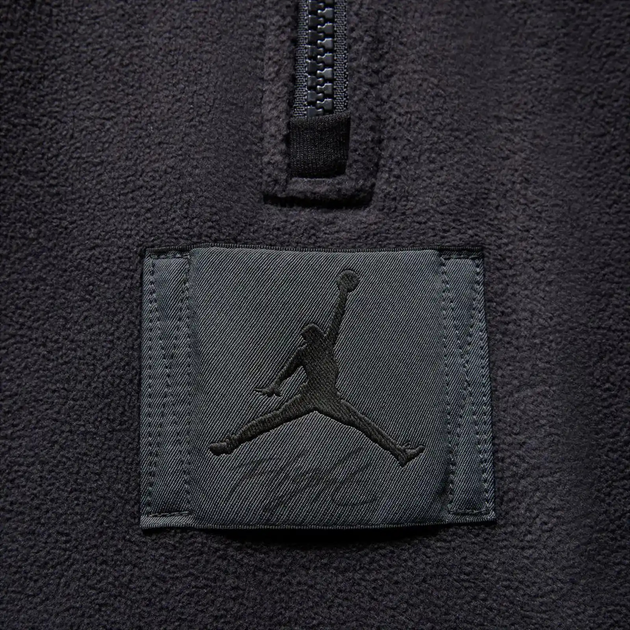 Толстовка на флісі чоловіча Nike Jordan Essentials Winterized Fleece Half-Zip "Black" FD7863-010 L Чорна (196969043278) - зображення 4