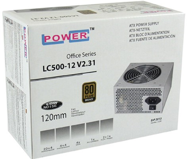 Блок живлення LC-Power LC500-12 V2.31 400 W Bronze (4260070124402) - зображення 2