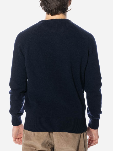 Sweter męski bawełniany Edmmond Studios Special Duck Sweater "Plain Navy" 323-60-03590 L Granatowy (8435629080249) - obraz 2