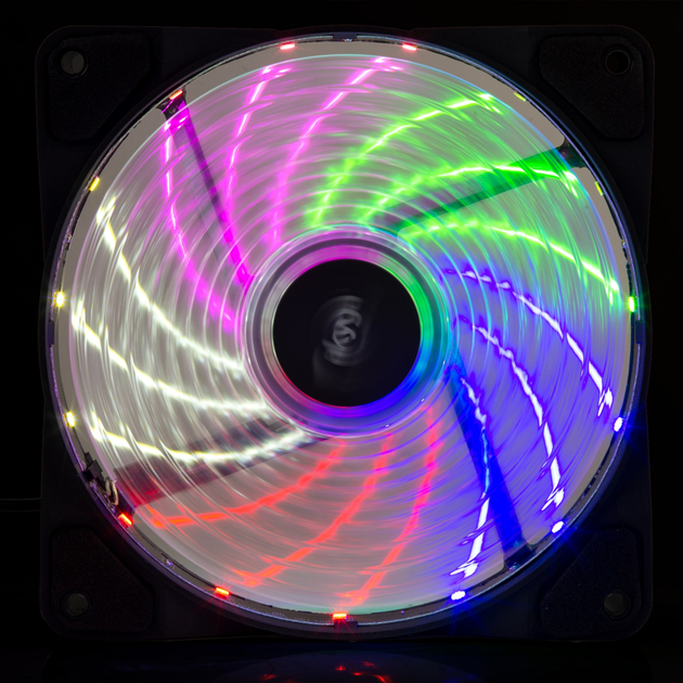 Вентилятор AKYGA MOLEX 15 Rainbow LED Black (AW-12D-LED) - изображение 4