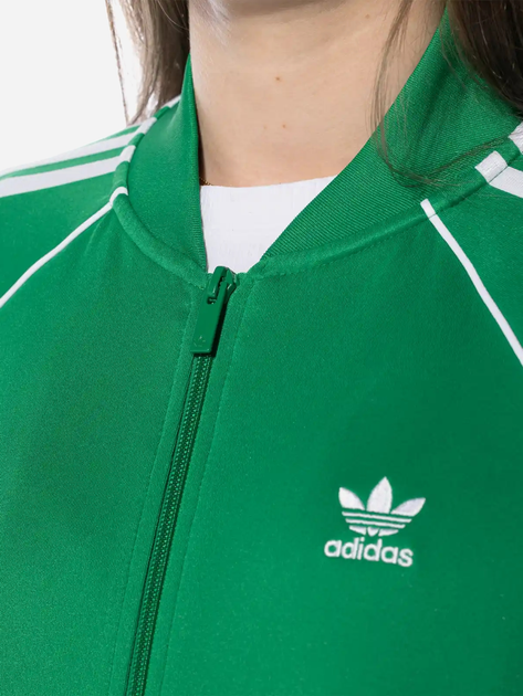 Спортивна кофта жіноча adidas Adicolor Classics SST Track Jacket W "Green" IK4030 L Зелена (4066761237457) - зображення 3