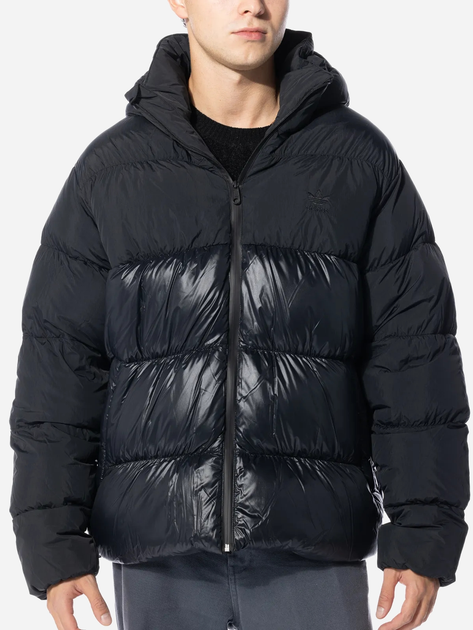 Kurtka zimowa krótka męska Adidas Adicolor Down Regen Hooded Puffer Jacket "Black" IL2572 XL Czarna (4066761032007) - obraz 1