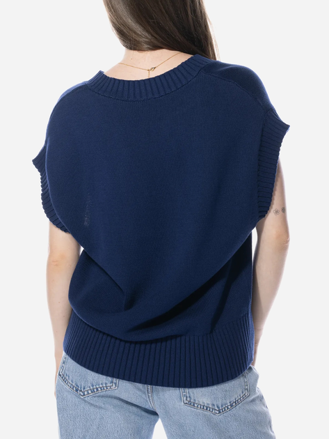 Жилет жіночий Adidas Premium Essentials Knit Oversized Vest W "Dark Blue" II8042 XS Темно-синій (4066763110871) - зображення 2