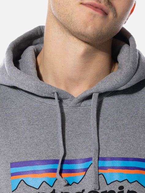 Худі чоловіче Patagonia P-6 Logo Uprisal 39622-GLH XL Сіре (194187655808) - зображення 3
