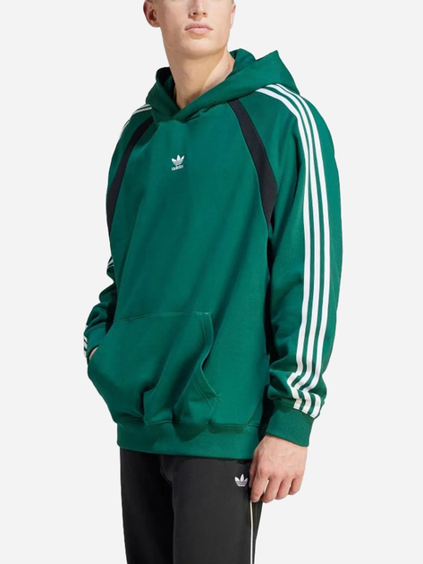 Bluza męska z kapturem oversize Adidas Oversized Hoodie "Collegiate Green" IW3646 S Zielona (4067886888173) - obraz 1