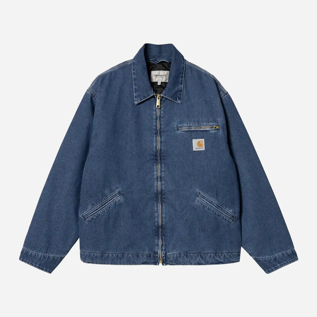 Куртка джинсова чоловіча Carhartt WIP OG Detroit Jacket (Summer) "Blue" I033039-0106 XL Темно-синя (4064958794912) - зображення 1