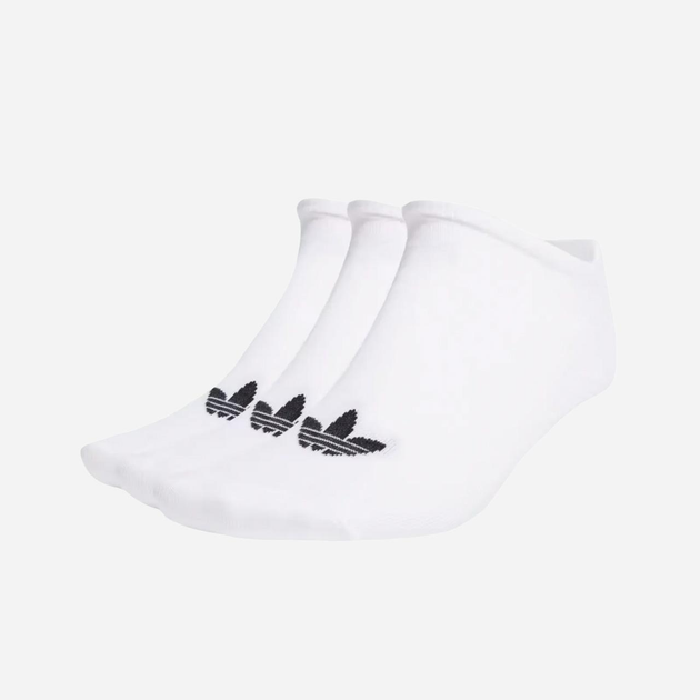 Zestaw damskich skarpet bawełnianych Adidas Trefoil Liner Socks S20273 35-38 3 par Biały (4055012811362) - obraz 1