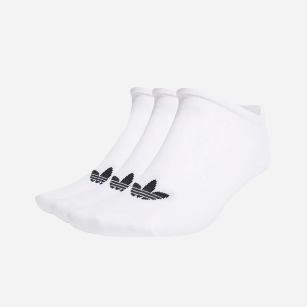 Набір чоловічих шкарпеток коротких бавовняних Adidas Trefoil Liner Socks 3 Pairs "White" S20273 39-42 3 пари Білий (4055012811348) - зображення 1