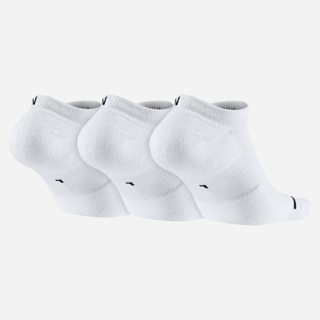 Набір чоловічих шкарпеток коротких Nike Jordan Brand Jumpman No-Show 3-Pack "White" SX5546-100 L 3 пари Білий (659658604315) - зображення 2