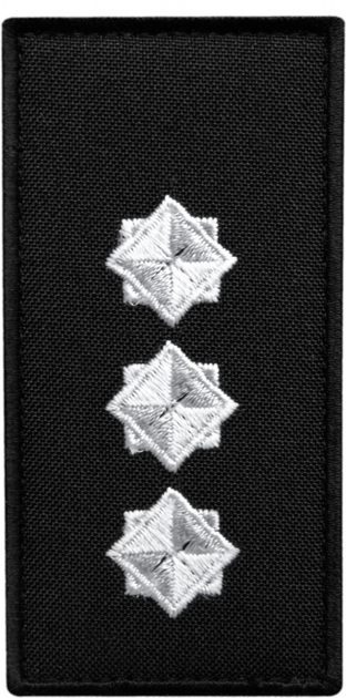 Шеврон нашивка на липучці IDEIA погон звання ДСНС Старший лейтенант, вишитий патч 5х10 см (2200004309330) - зображення 1
