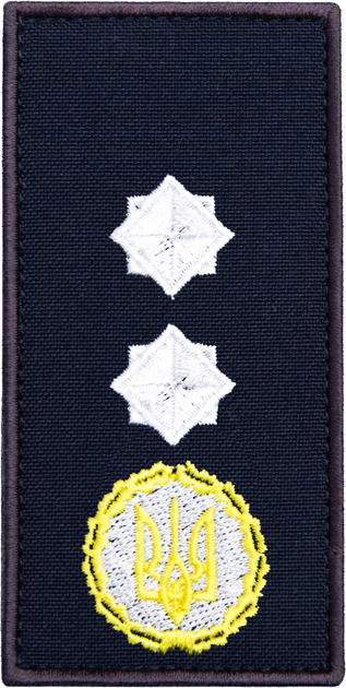 Шеврон нашивка на липучке IDEIA погон звания ДСНС Генерал Лейтенант, вышитый патч 5х10 см (2200004304403) - изображение 1