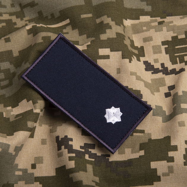 Шеврон нашивка на липучке IDEIA погон звания ГСЧС Младший лейтенант, вышитый патч 5х10 см (2200004303833) - изображение 2