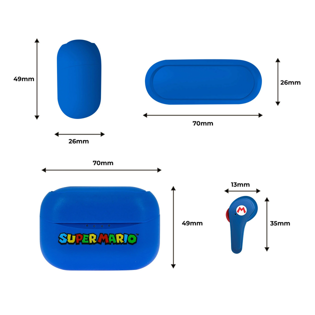 Słuchawki OTL Nintendo Super Mario TWS Blue (5055371623971) - obraz 11