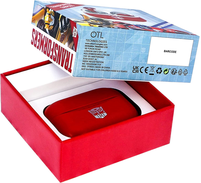 Навушники OTL Transformers Autobot TWS Red (5055371624794) - зображення 10
