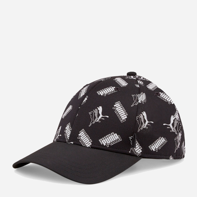 Кепка літня Puma Core Academy AOP Cap 2367501 One Size Чорна (4064536407883) - зображення 1