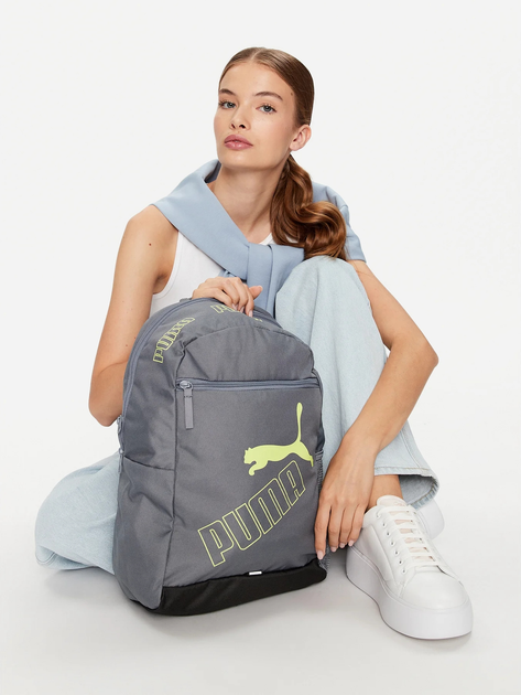 Рюкзак спортивний тканинний 21л вміщує формат А4 Puma Phase Backpack II 7729528 Сірий (4065452959654) - зображення 2