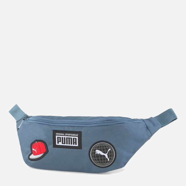 Сумка на пояс бананка тканинна Puma Patch Waist Bag 7919502 Блакитна (4065449747271) - зображення 1