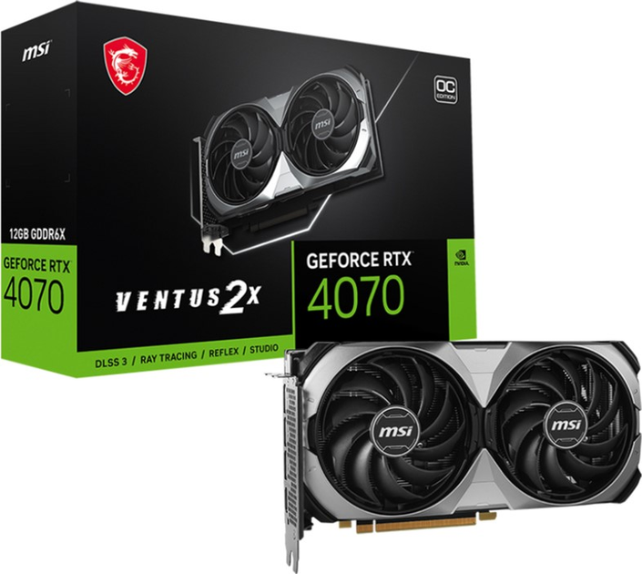 Karta graficzna MSI PCI-Ex GeForce RTX 4070 VENTUS 2X E 12G OC 12GB GDDR6X (192bit) (2520/21000) (HDMI, 3 x DisplayPort) (V513-432R) - obraz 5