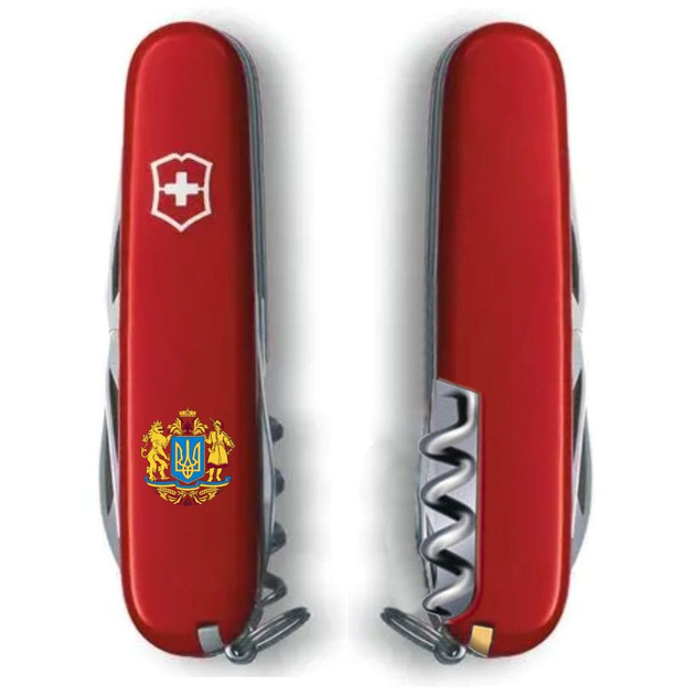 Складаний ніж Victorinox CLIMBER UKRAINE Великий Герб України 1.3703_T0400u - зображення 2