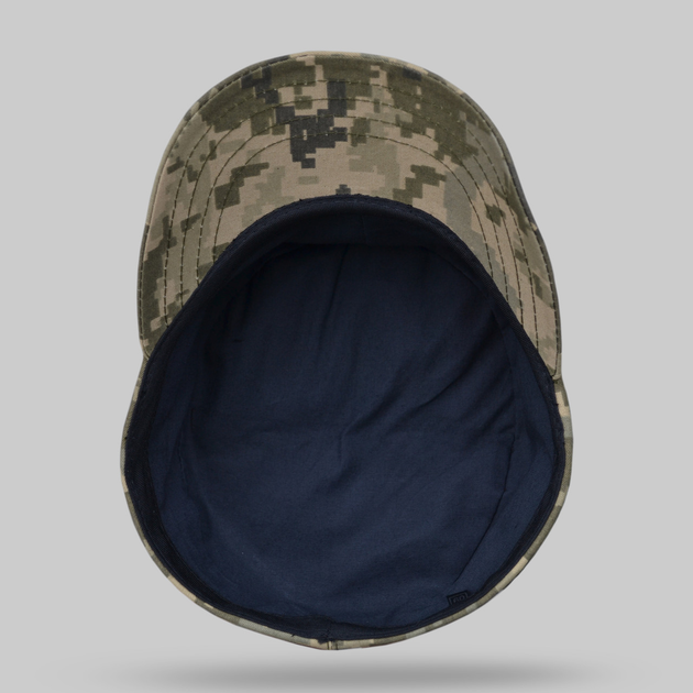 Кепка мазепинка піксель ЗСУ з кокардою, кепка армійська статутна, кепка ЗСУ 57 - зображення 2
