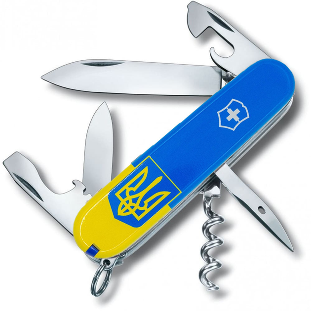 Складаний ніж Victorinox SPARTAN UKRAINE Герб на прапорі верт. 1.3603.7.T3030p - зображення 2