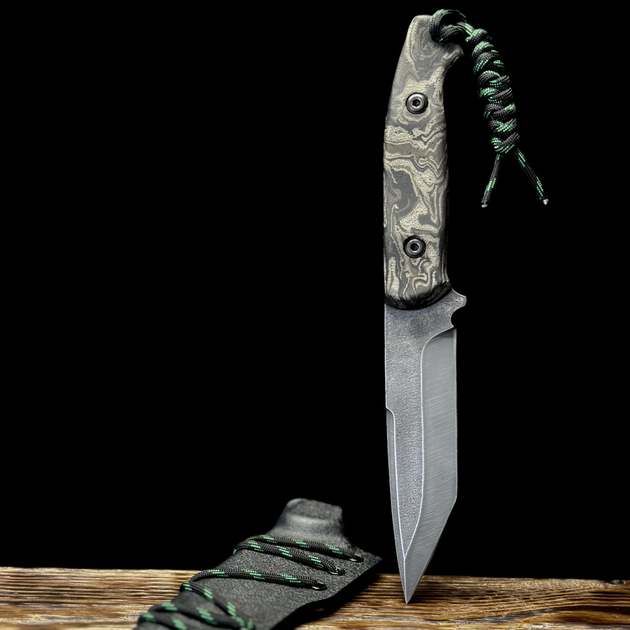Нож БУШКРАФТ Танто Gorillas BBQ туристический (рептилия) - изображение 2