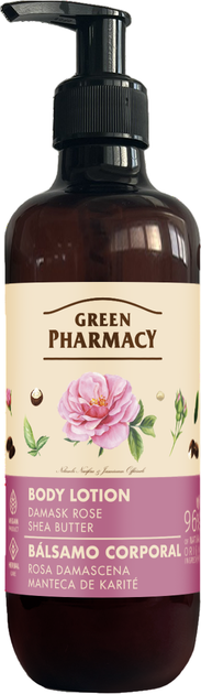 Лосьон для тела Green Pharmacy Дамасская роза и масло ши 400 мл (4823015945236) - Фото 1 Лосьон для тела Green Pharmacy Дамасская роза и масло ши 400 мл (4823015945236) - изображение 1