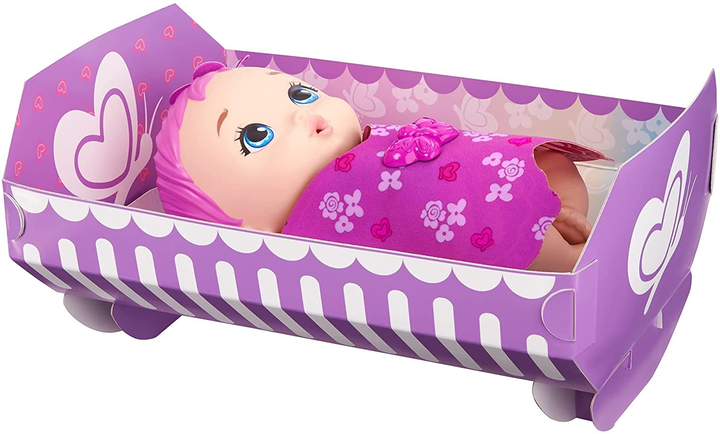 Пупс Mattel My Garden Baby Feed and change Рожеві крильця 34 см (0887961977745) - зображення 4