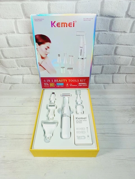 Триммер Kemei KM-3523 на аккумуляторе 6 в 1 (KM-3523) - изображение 2