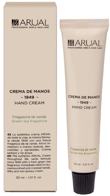 Крем для рук Arual 1949 Green Tea Hand Cream 30 мл (8436012783792) - зображення 1